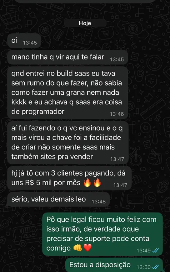 Print de resultado de aluno