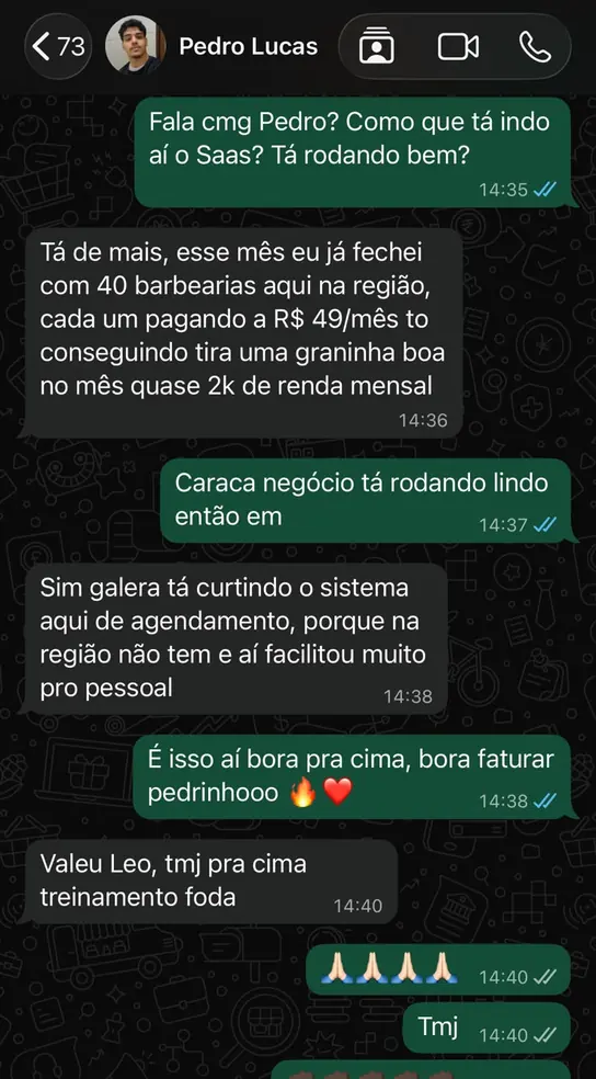 Print de resultado de aluno